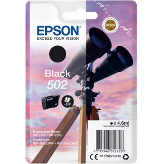 Epson 502 svart blekhylki