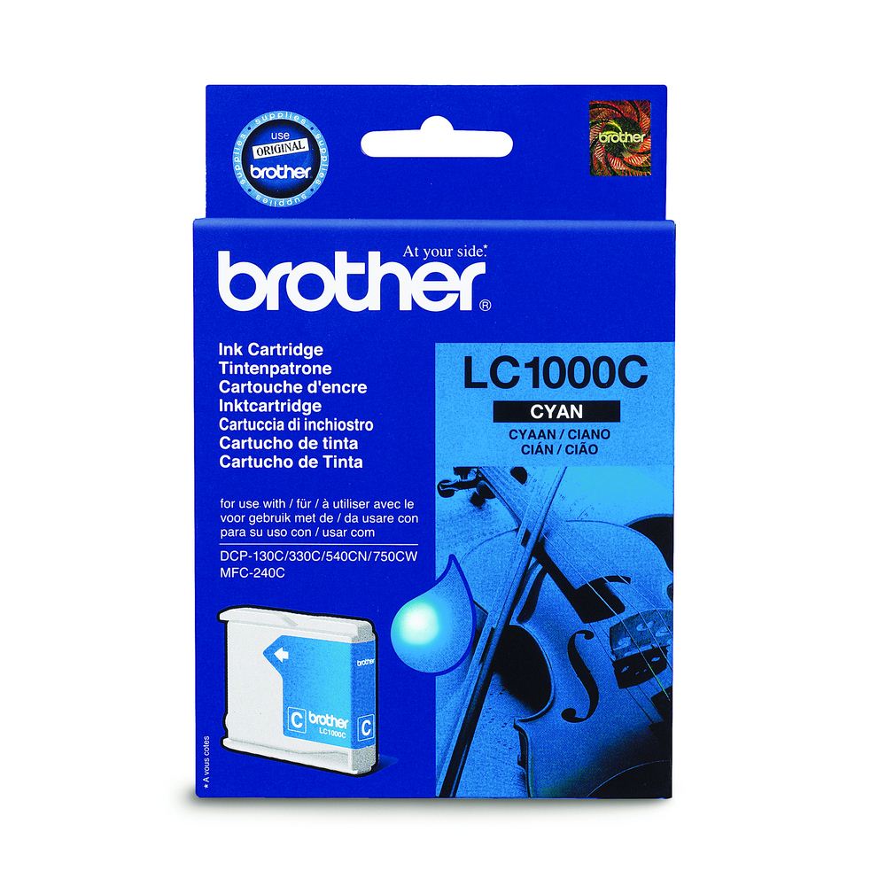 Brother LC1000C blátt (Prentar 400 síður) blekhylki