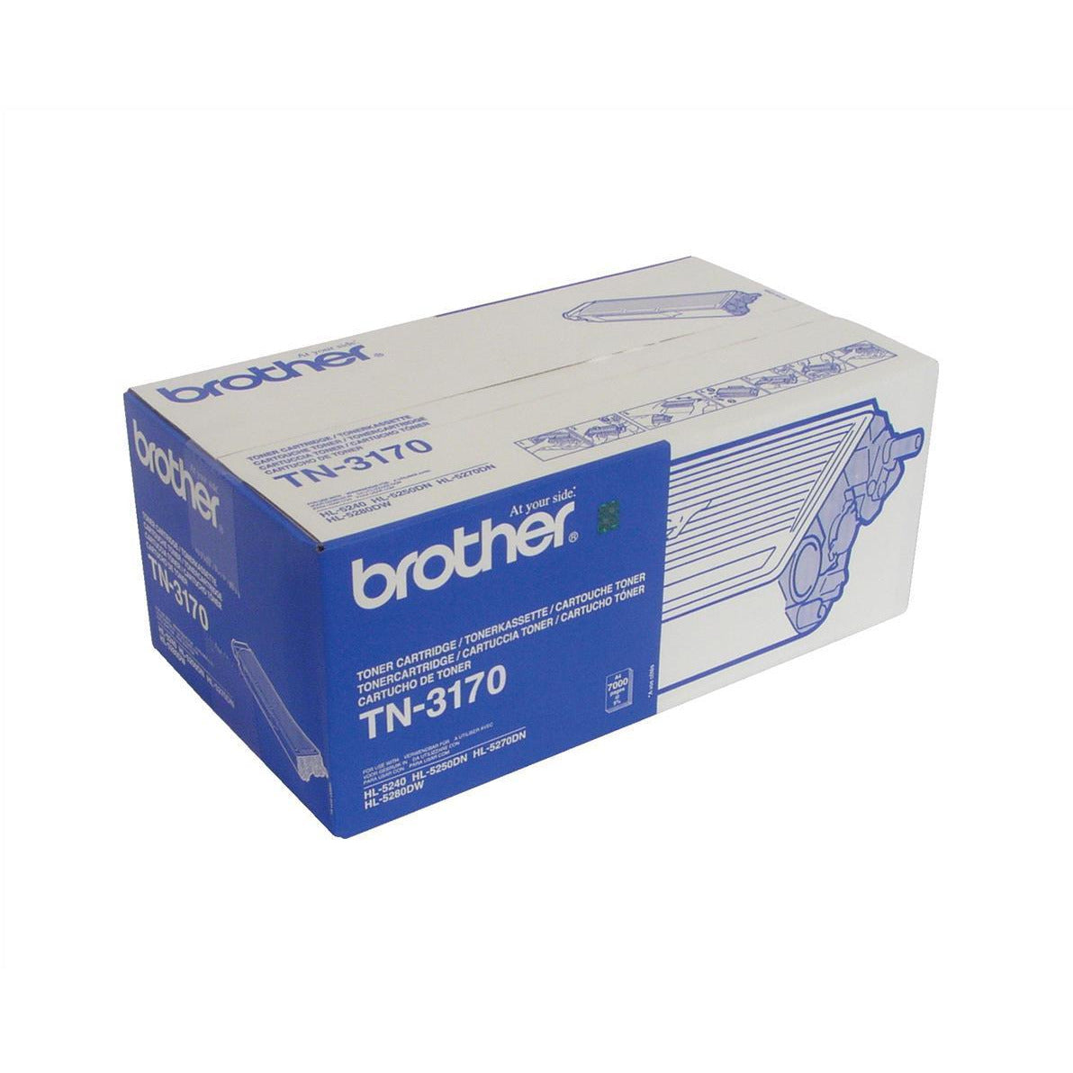 Brother TN-3130 (prentar: 7,000 síður) svart dufthylki
