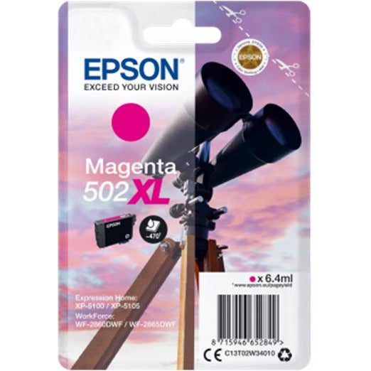 Epson 502 XL Series (Prentar: 470 síður) rautt blekhylki (6.4ml) fyrir WorkForce WF-2860DWF/Expression Home XP-5105