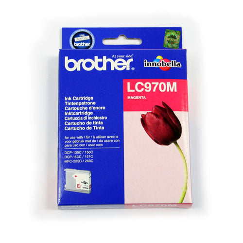 Brother LC970M rautt (Prentar 300 síður) blekhylki