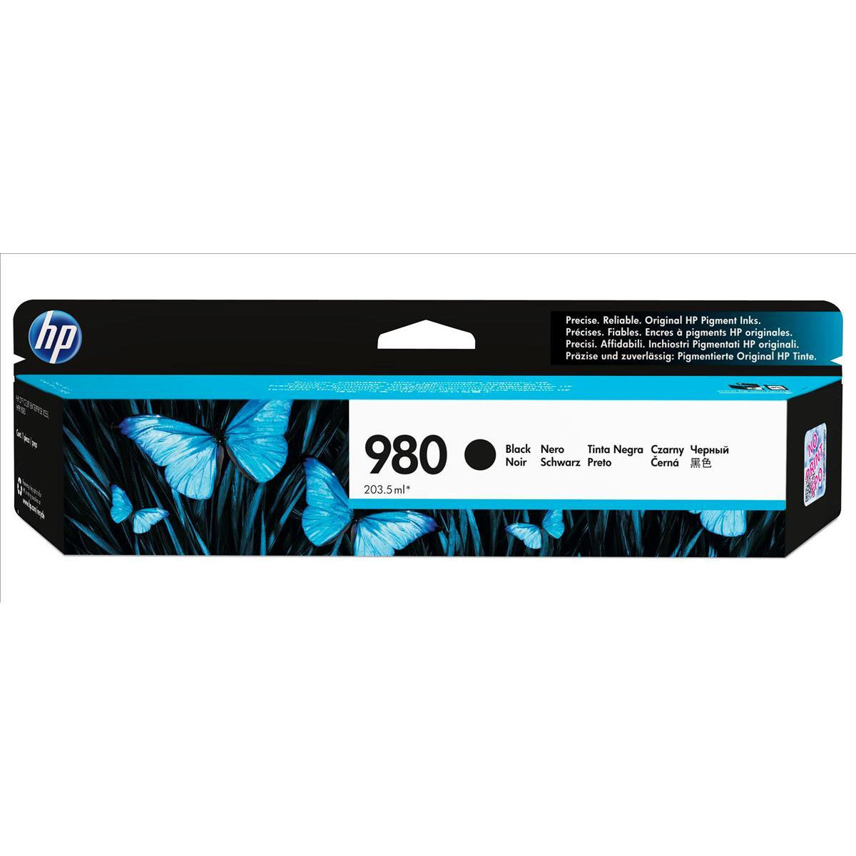 HP 980 (Prentar 10,000 síður) Original svart blekhylki fyrir Officejet Enterprise Color X585z/X555dn/X555xh/X555dn/X585f Printers