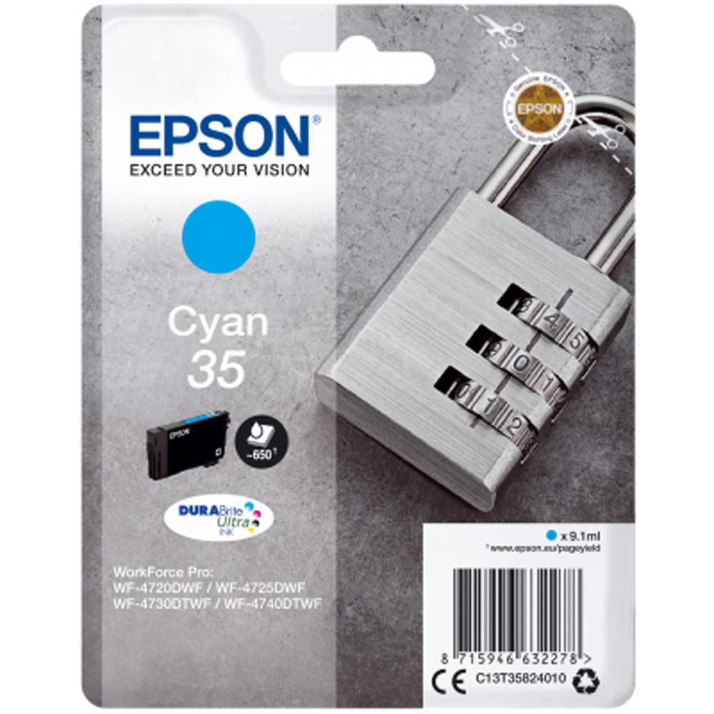 Epson WF420/4725/4730/4740 blekhylki blátt 9.1ml