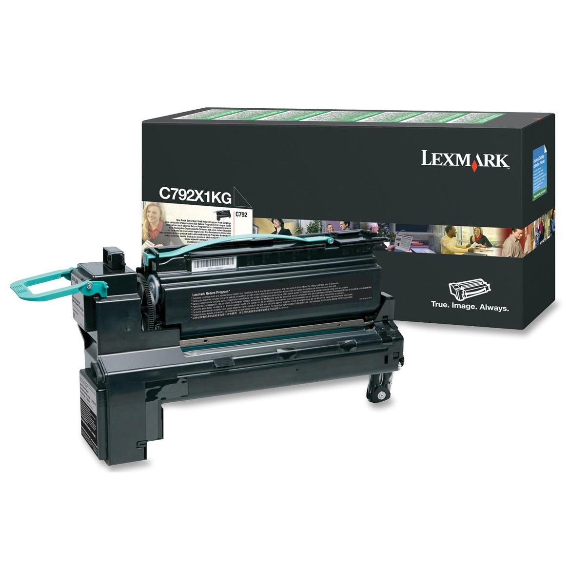 Lexmark C792 svart Extra High Return Prog Cartridge