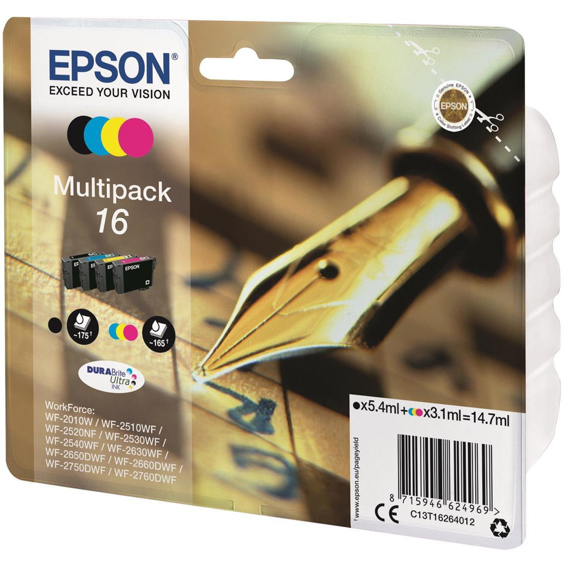 Epson WF2010/2510/2540 Bk/C/M/Y Pack