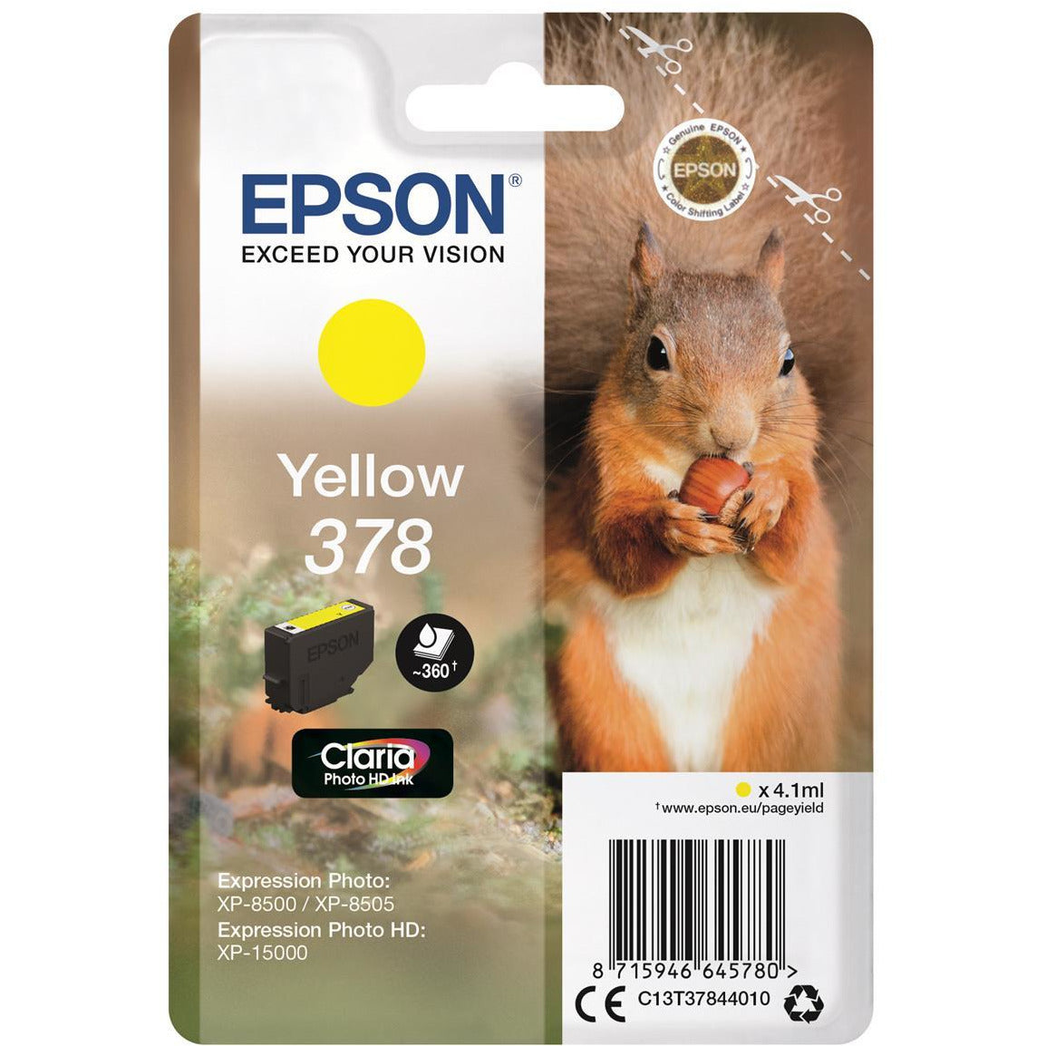 Epson Xp8500/8505 gult blekhylki 4.1ml