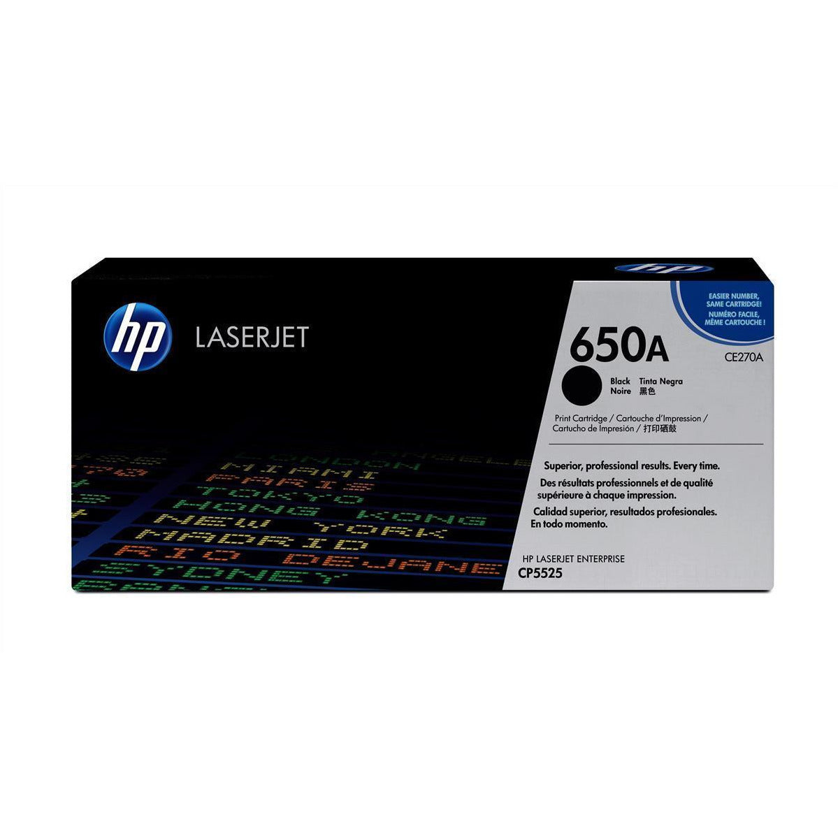 HP 650A (prentar: 13,500 síður) svart dufthylki