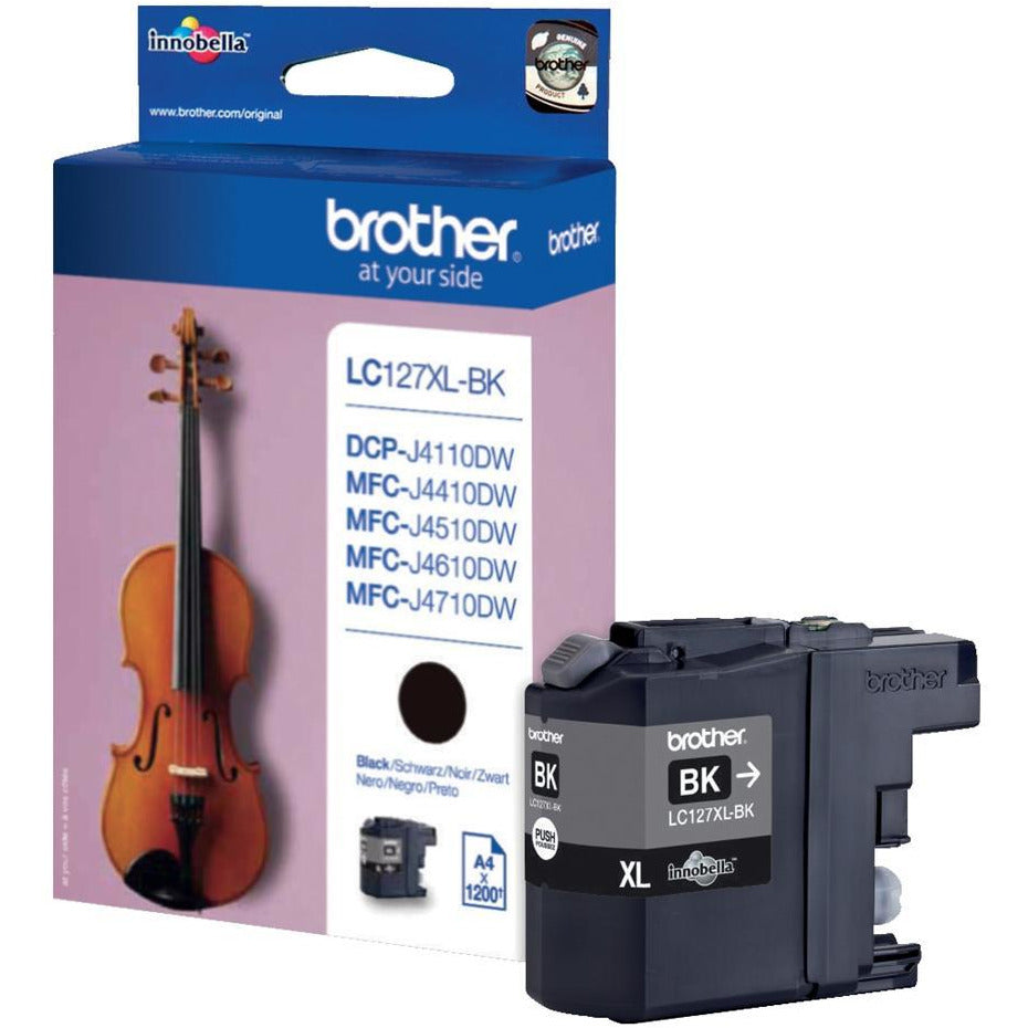 Brother LC127XLBK (Prentar: 1,200 síður) svart blekhylki