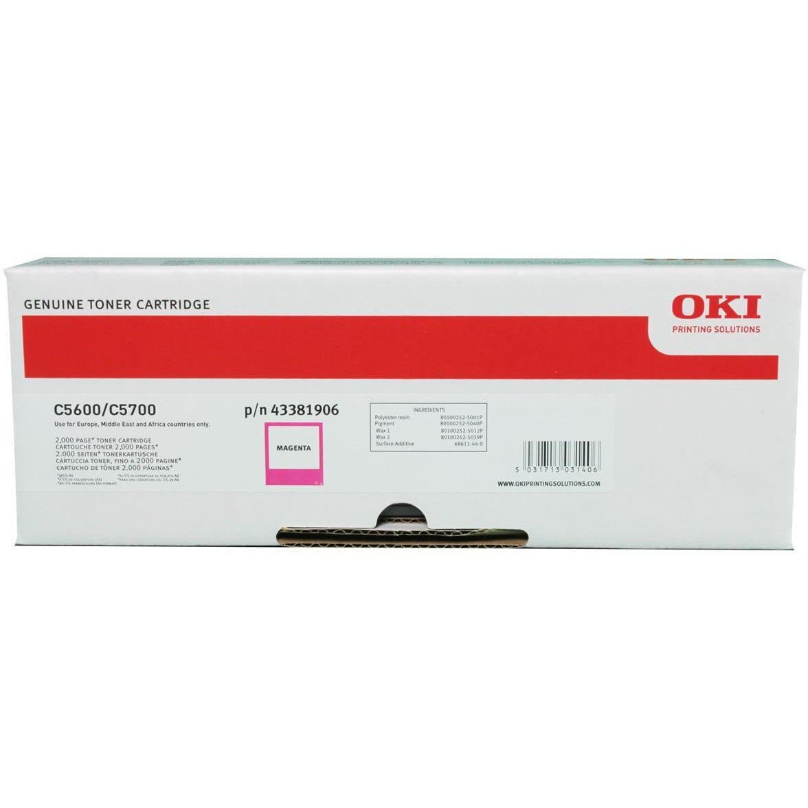 OKI C56/5700 rautt dufthylki 2K