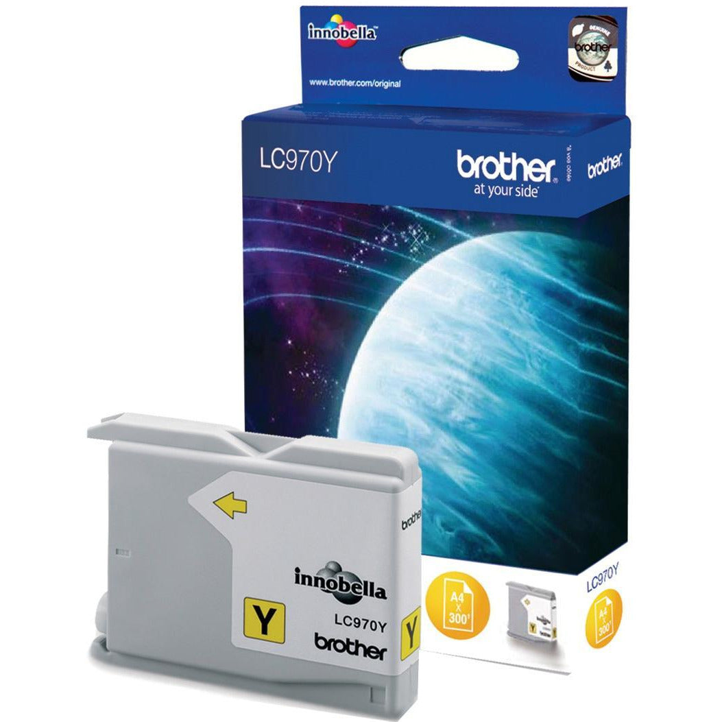 Brother LC970Y gult (Prentar 300 síður) blekhylki