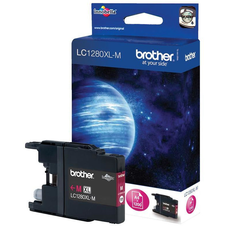 Brother LC1280XLM (Prentar: 1,200 síður) rautt blekhylki