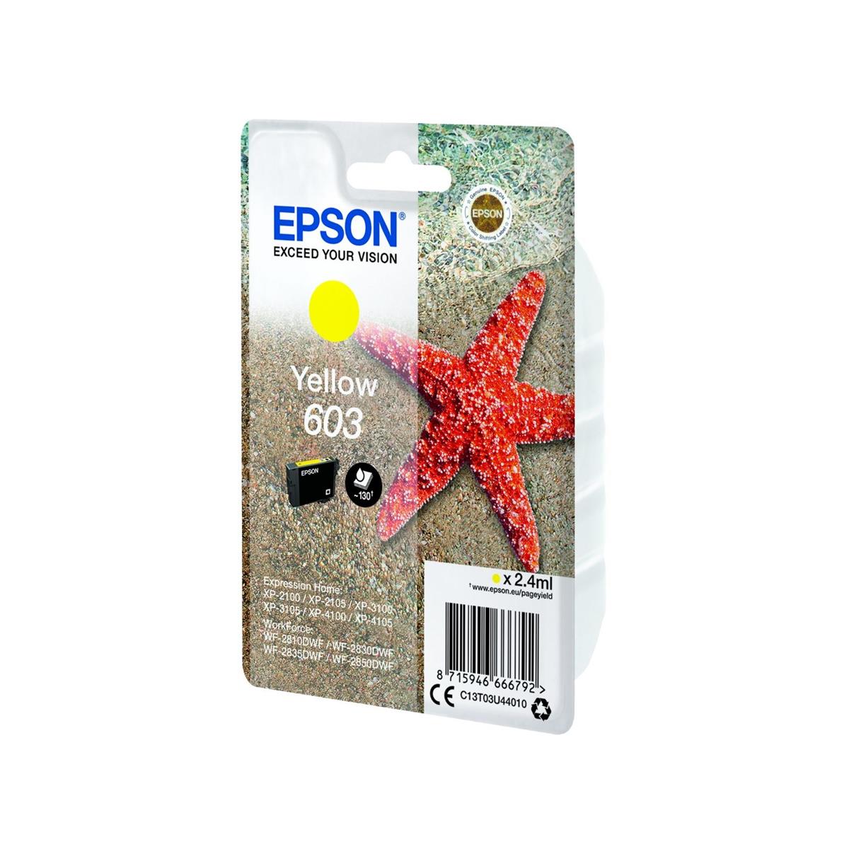 EPSON 603 YELLOW INK CART 2.4ML