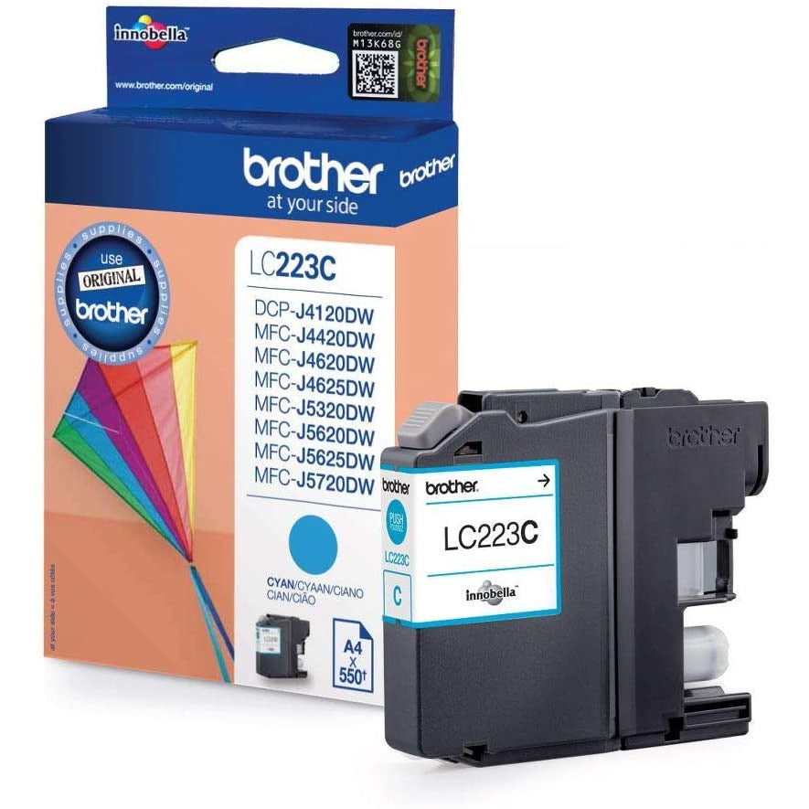 Brother LC-223C (Prentar: 550 síður) blátt blekhylki