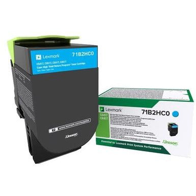 Lexmark 71B2HC0 blátt dufthylki 3.5K