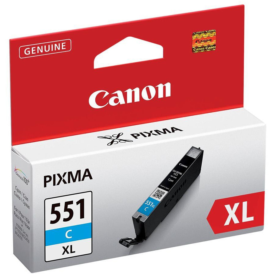 Canon CLI-551CXL (Prentar: 665 síður) XL blátt blekhylki