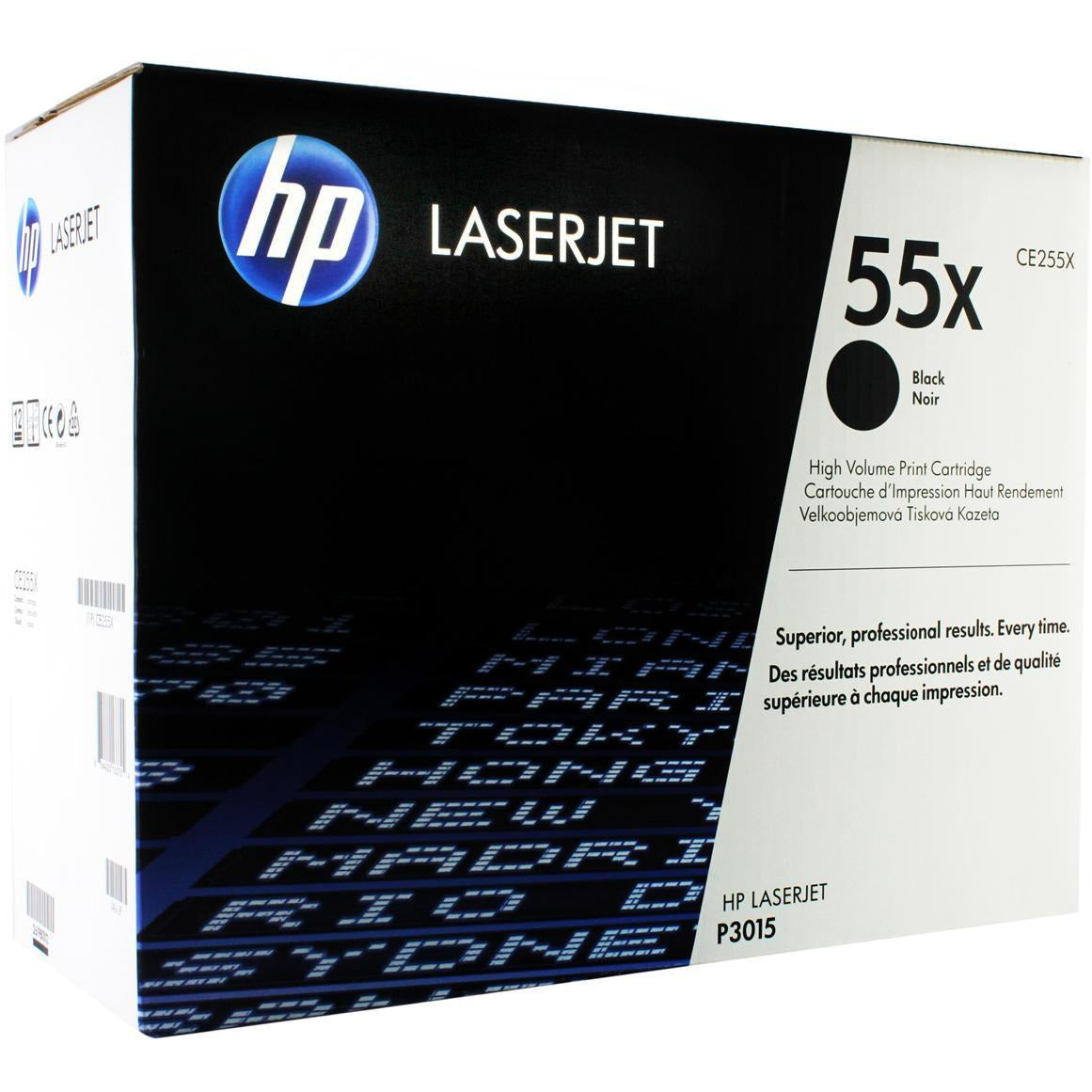 HP 55X (prentar: 12,500 síður) XL svart dufthylki