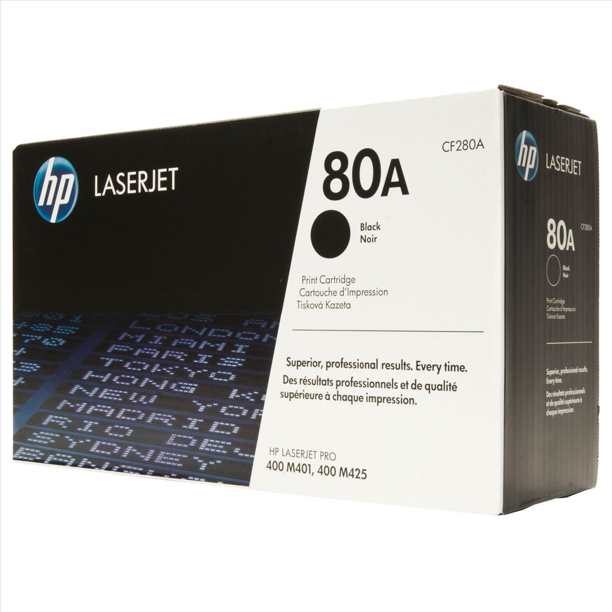 HP 80A (prentar: 2,700 síður) svart dufthylki