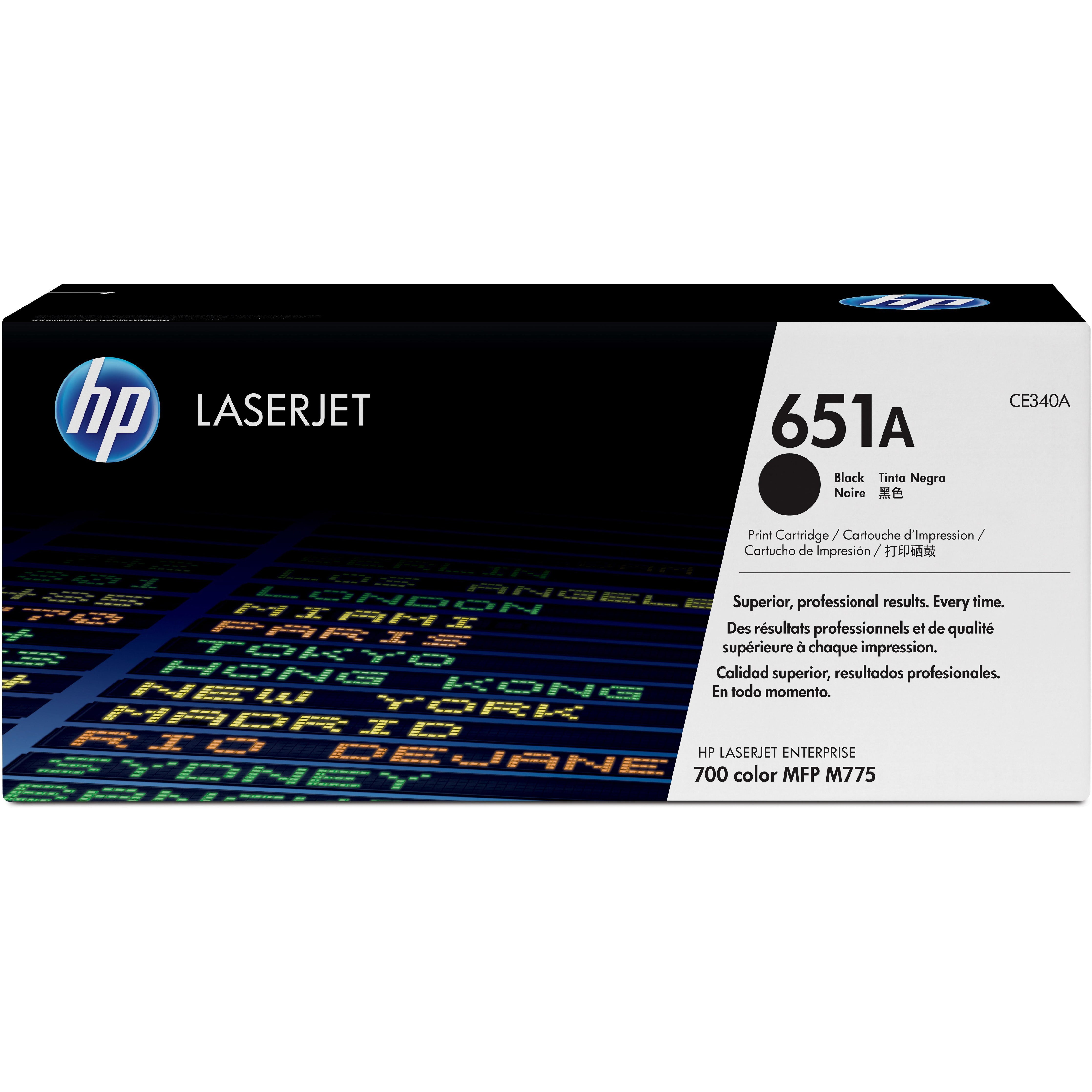 HP CE340A svart dufthylki No 651A