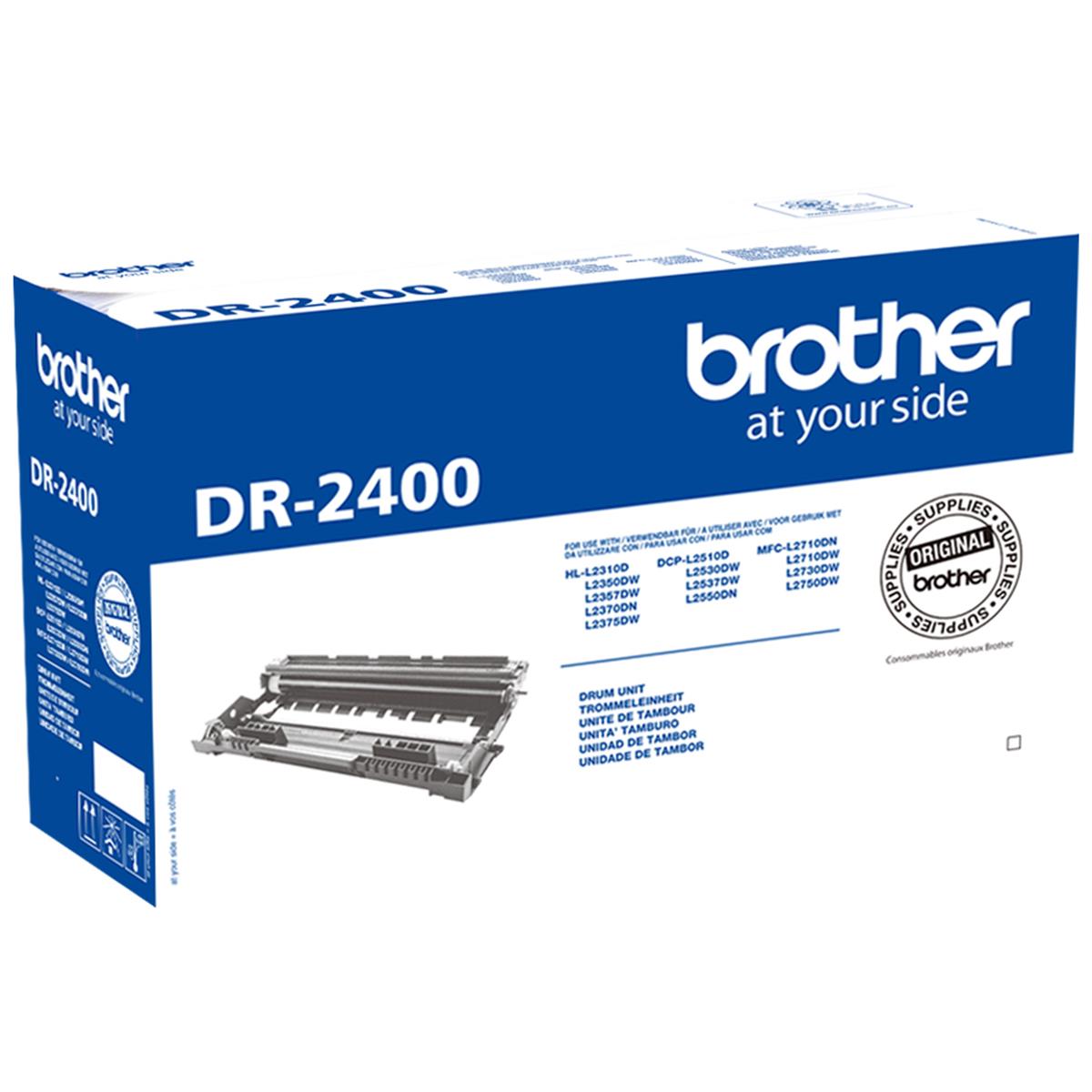 Brother DR-2400 (Yield: 12,000 Pages) Grey Imaging Drum