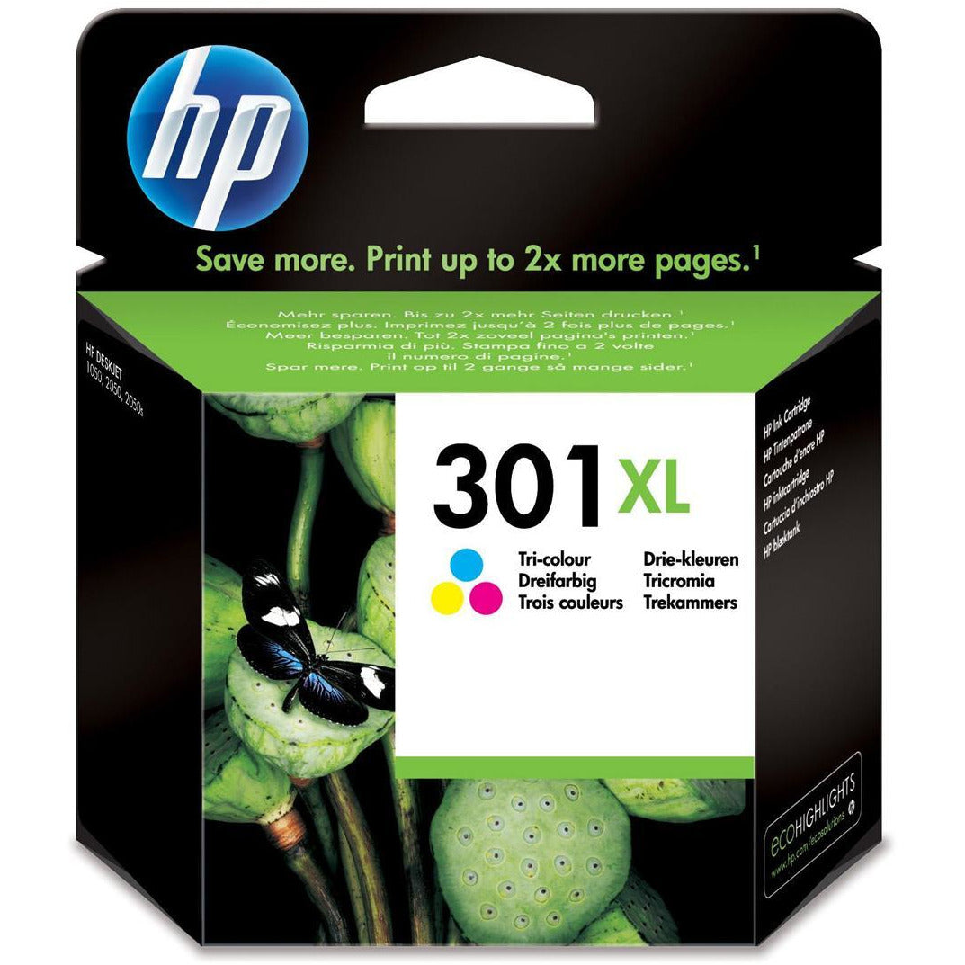 HP 301XL (Prentar: 330 síður) blátt/rautt/gult blekhylki