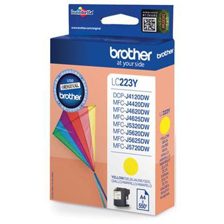 Brother LC-223Y (Prentar: 550 síður) gult blekhylki