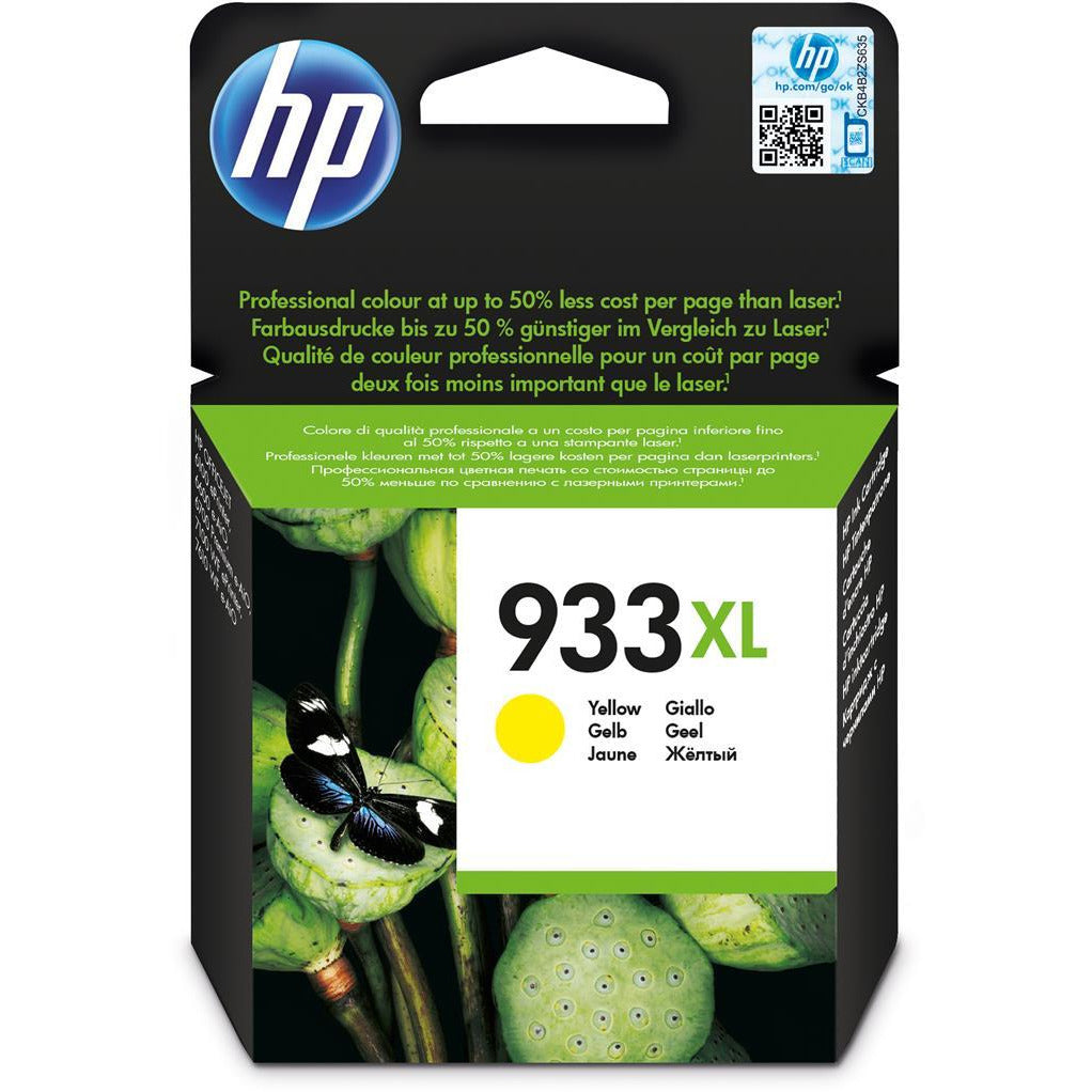 HP 933XL (Prentar: 825 síður) gult blekhylki