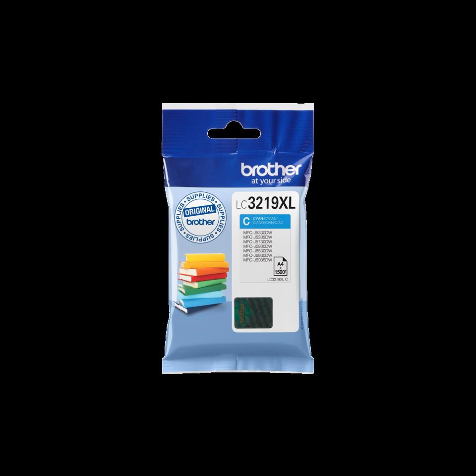 Brother LC-3219XLC (Prentar: 1,500 síður) blátt blekhylki