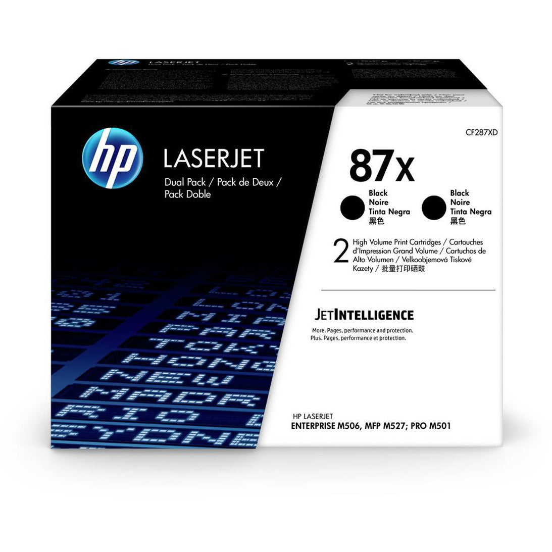 HP CF287XD 87X svart dufthylki 18K Twinpack