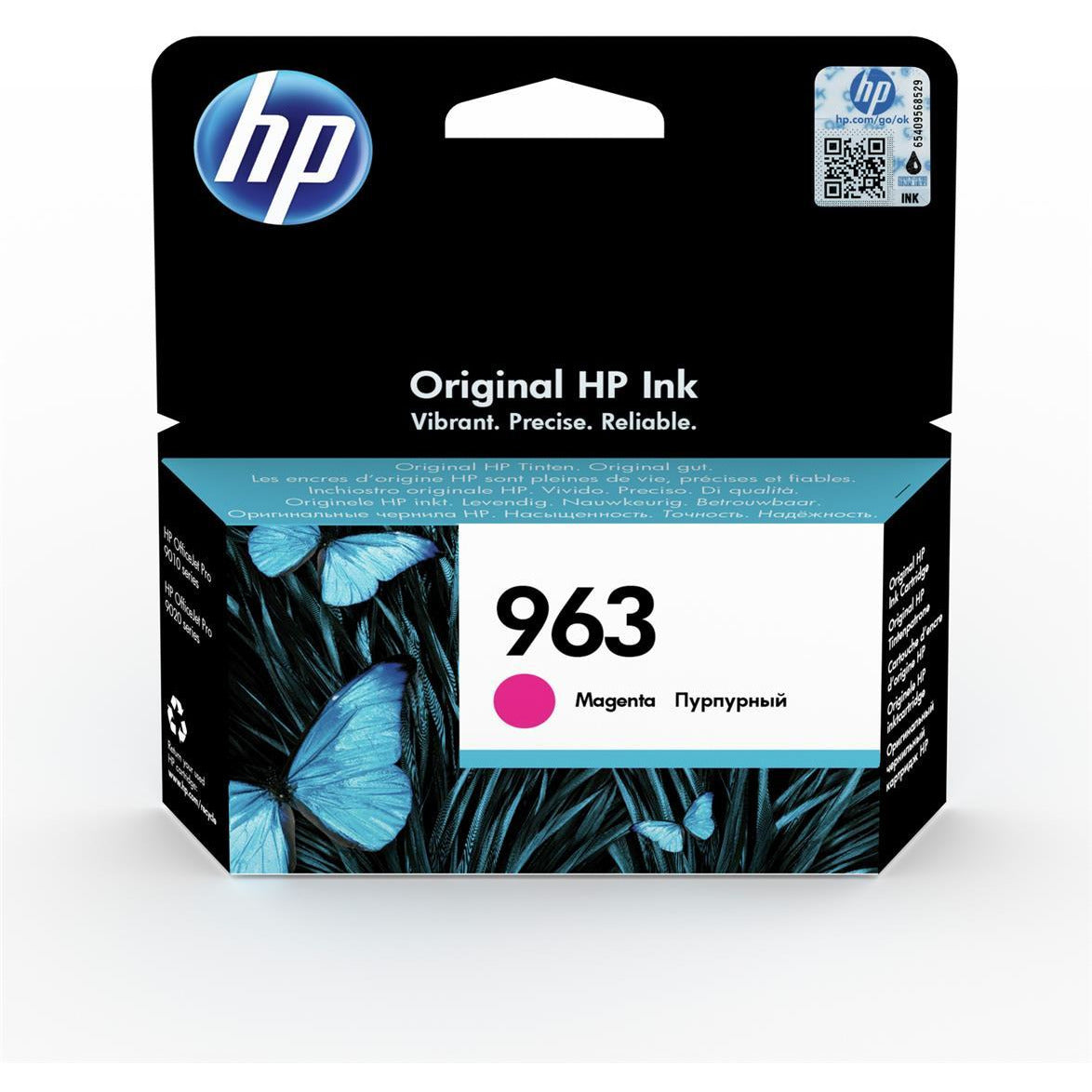 HP 3JA24AE 963 rautt blekhylki