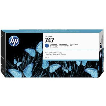 HP P2V85A 747 CHROMATIC BLUE INK 300ML
