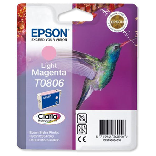 Epson Hummingbird T0806 (Prentar: 590 síður) Light rautt blekhylki
