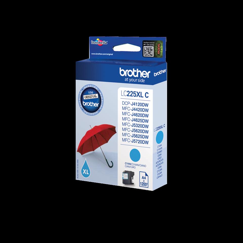 Brother LC-225XLC (Prentar: 1,200 síður) blátt blekhylki