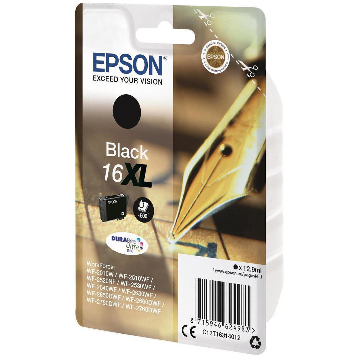 Epson Pen and Crossword 16XL (Prentar 500 síður) DURABrite Ultra blekhylki (svart)