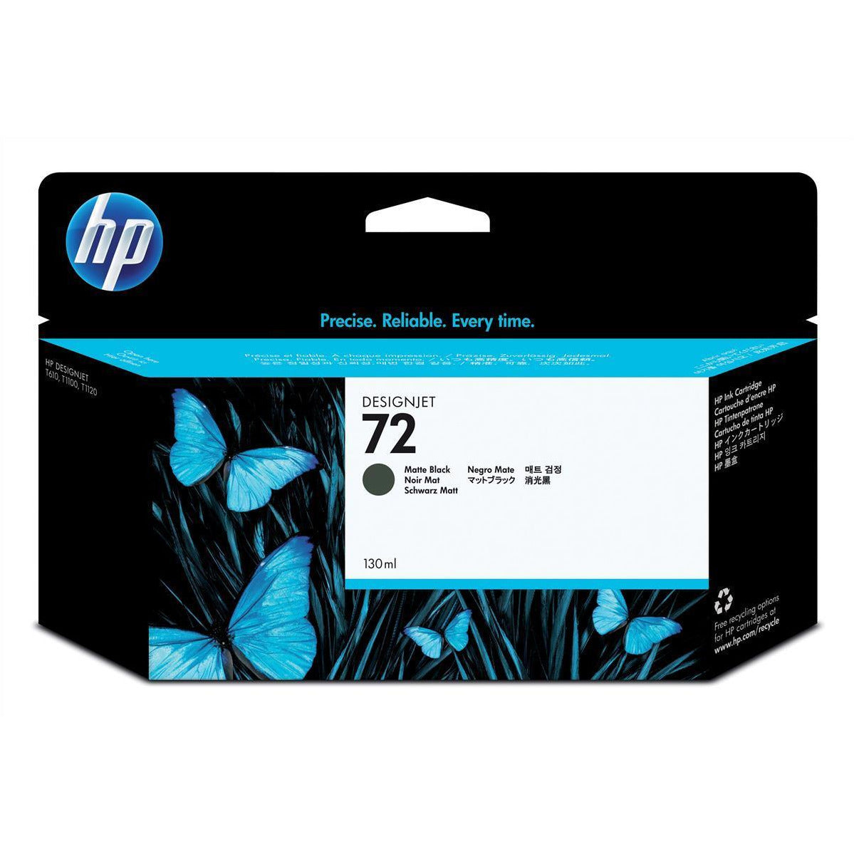 HP C9403A No 72 Matte svart blekhylki 130ml