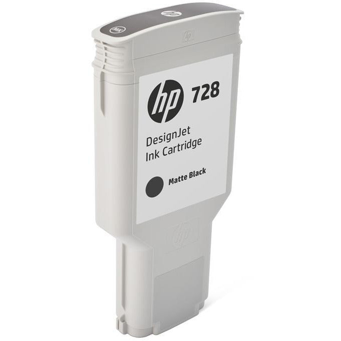 HP F9J68A 728 MATT BLACK INK CART 300ML