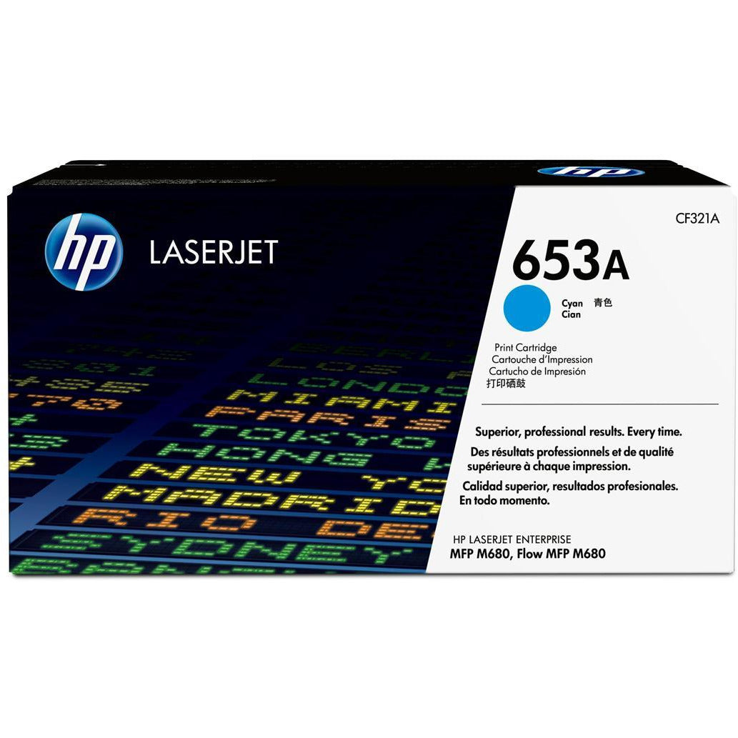 HP CF321A 653A blátt dufthylki 16.5K
