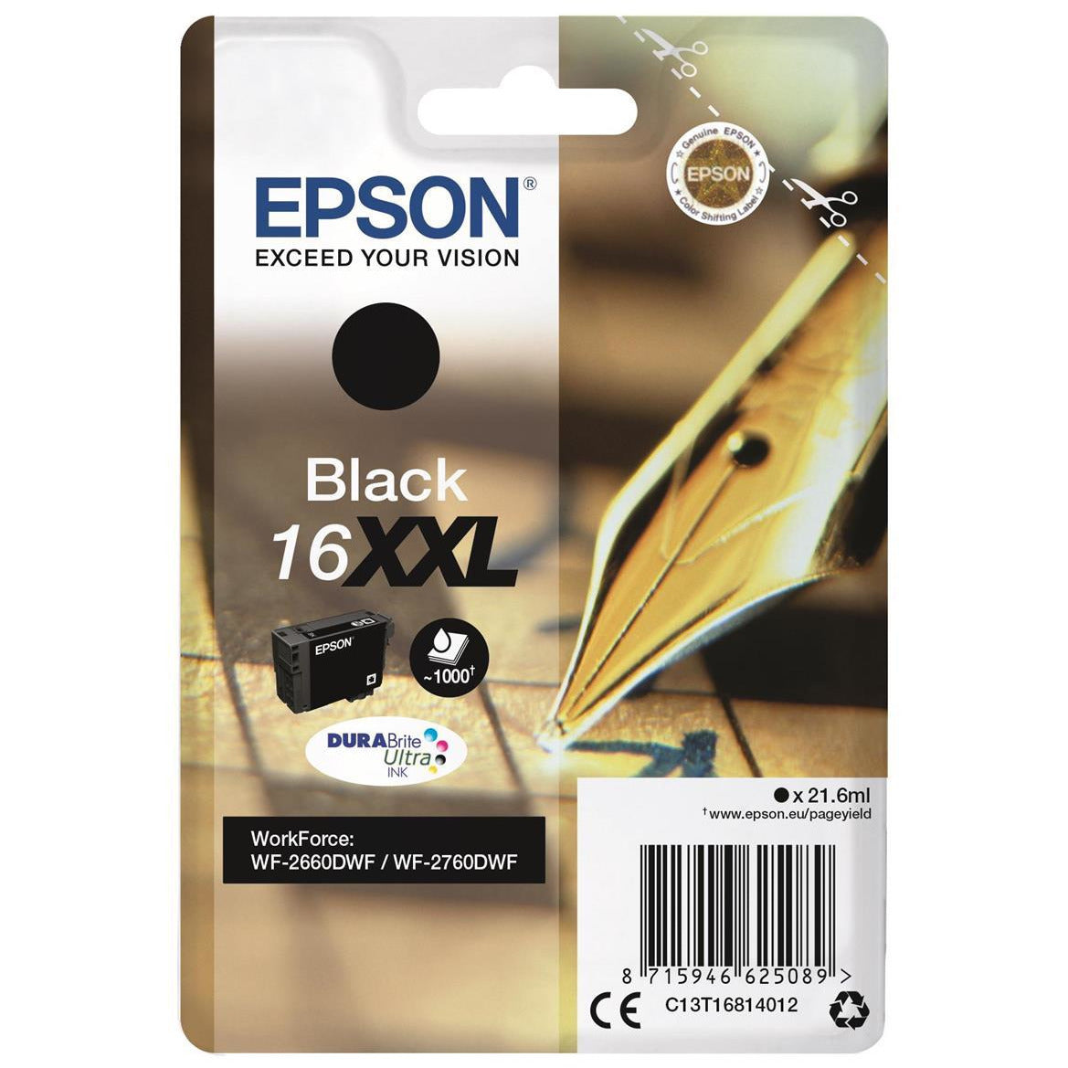 Epson WF2660DWF svart Inc Cartridge 21.6ml