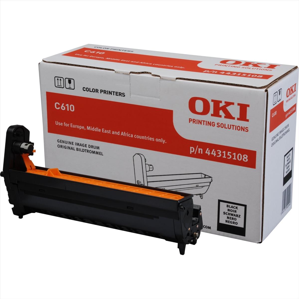 OKI C610 svartur Drum