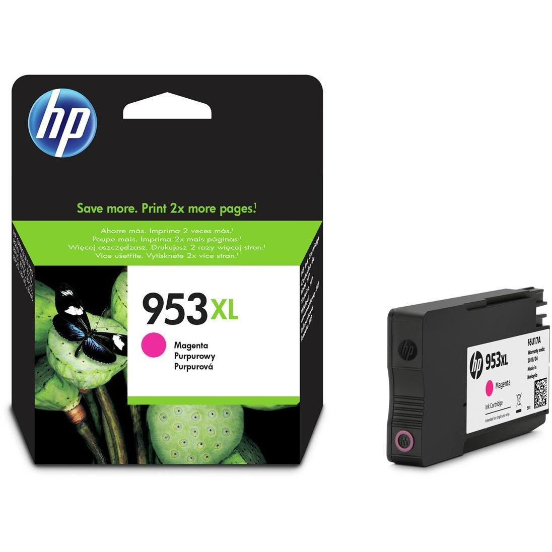 HP 953XL (Prentar: 1,600 síður) rautt blekhylki