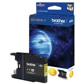 Brother LC1280XLY (Prentar: 1,200 síður) gult blekhylki