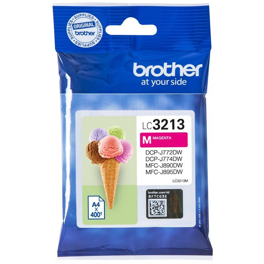 Brother LC3213M (Prentar: 400 síður) rautt blekhylki