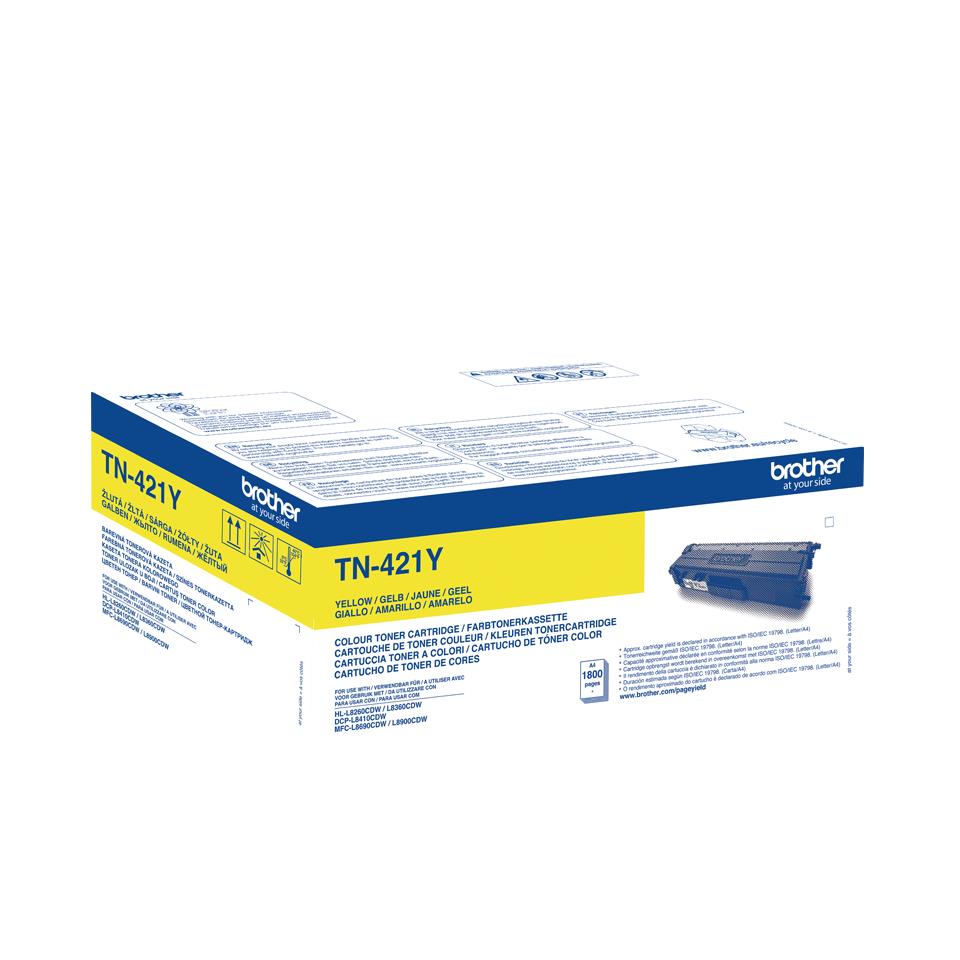 Brother TN421Y gult dufthylki 1.8K
