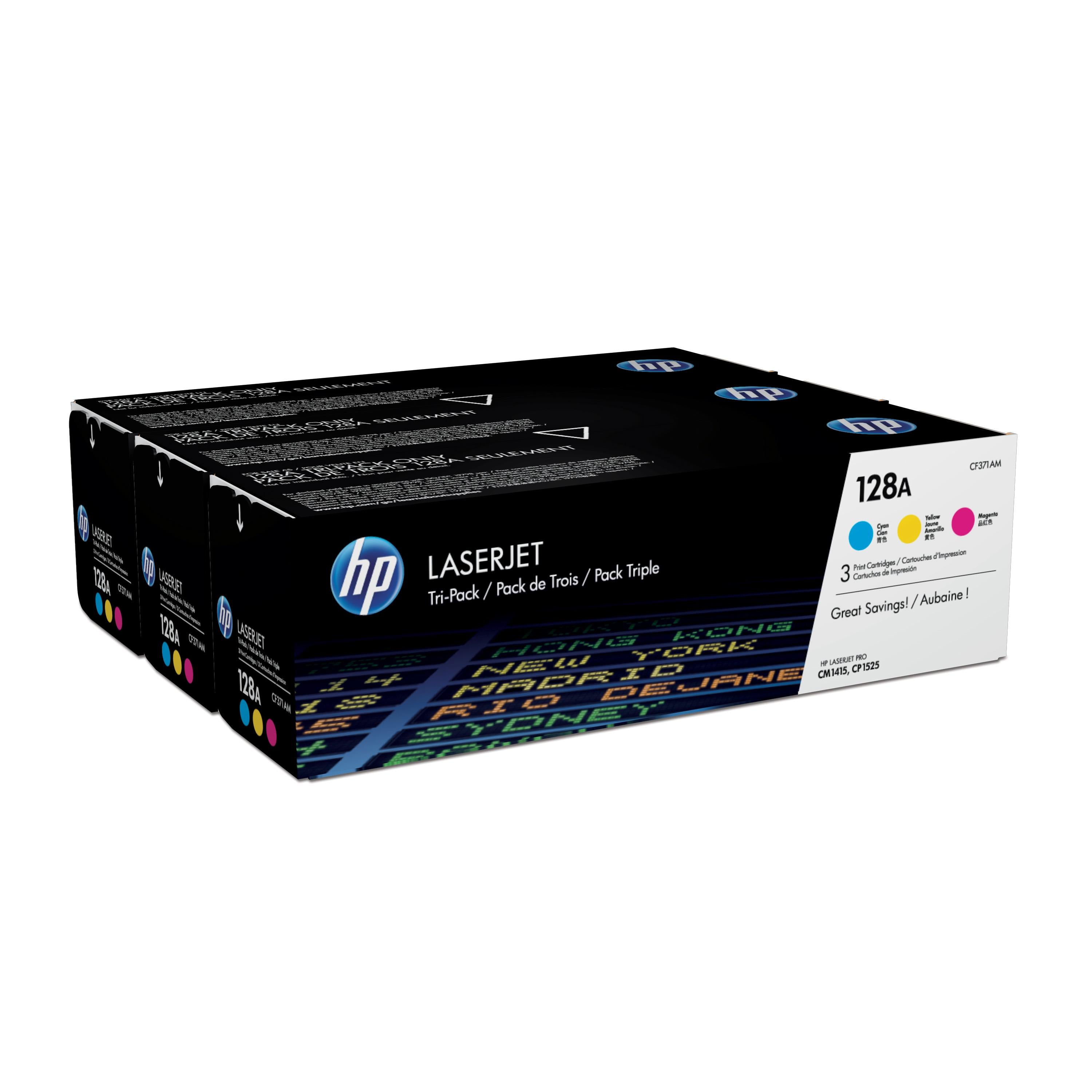 HP CF371A MHP 128A CMY Triple Pack