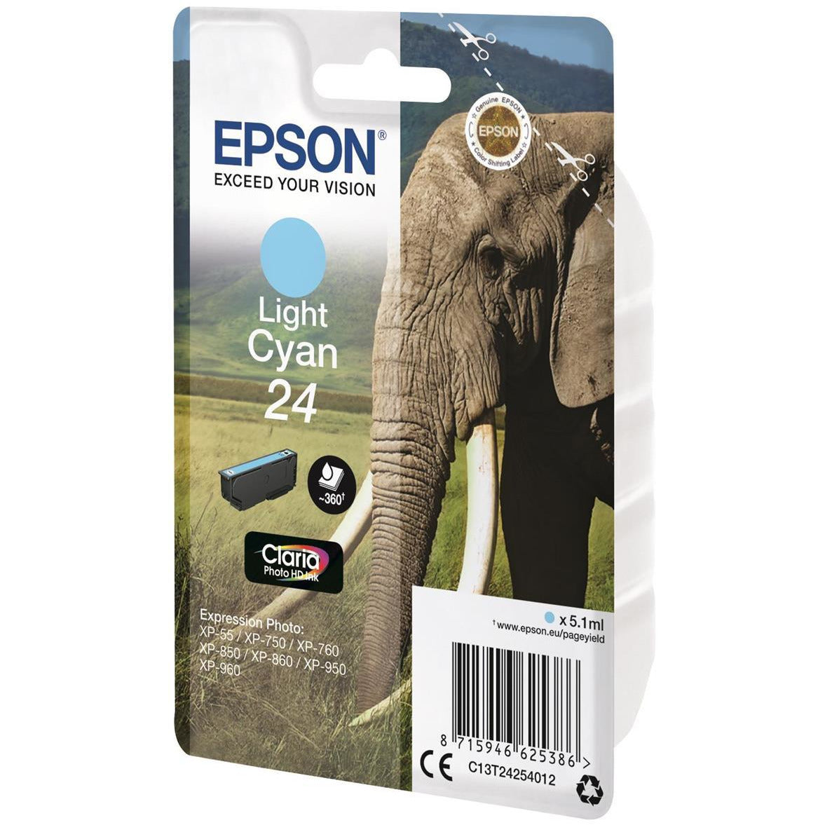 Epson C13T24254012 24 Light blátt Ink 5ml