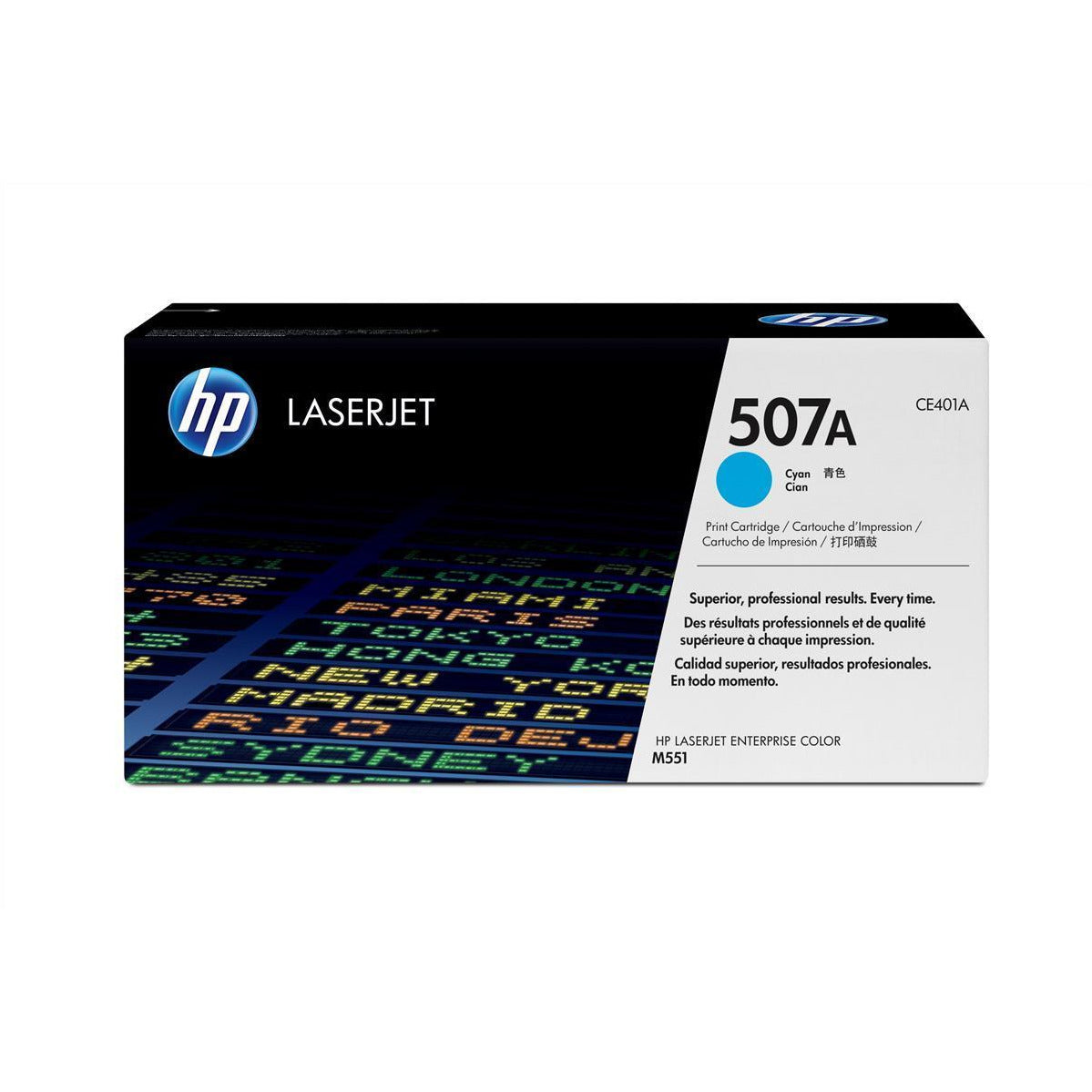 HP 507A (prentar: 6,000 síður) blátt dufthylki