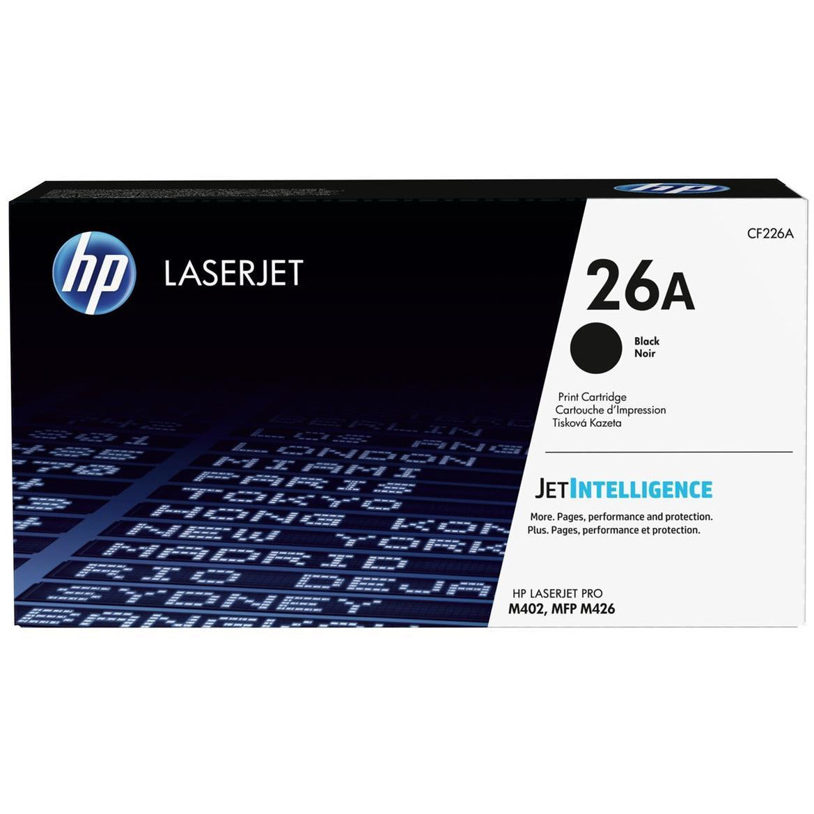 HP 26A (prentar: 3,100 síður) svart dufthylki