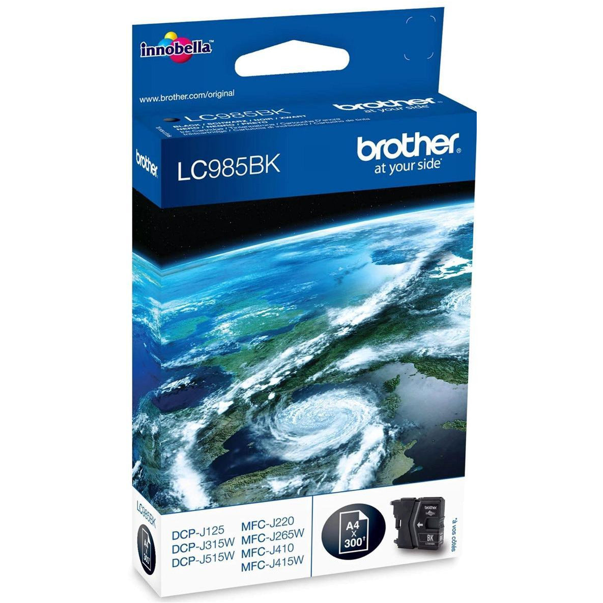 Brother LC985BK (Prentar: 300 síður) svart blekhylki