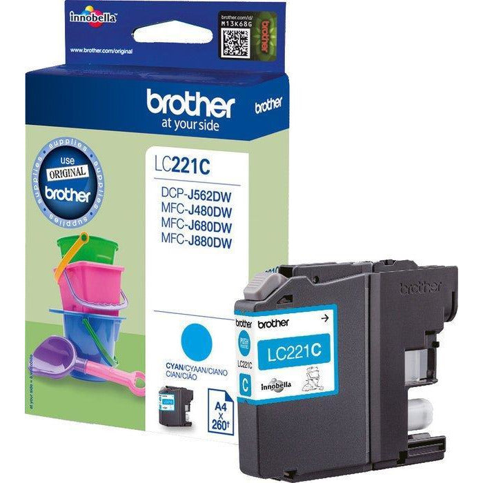 Brother LC221C blátt Ink 4ml
