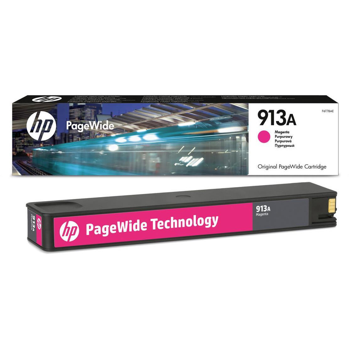 HP F6T78AE 913A rautt blekhylki