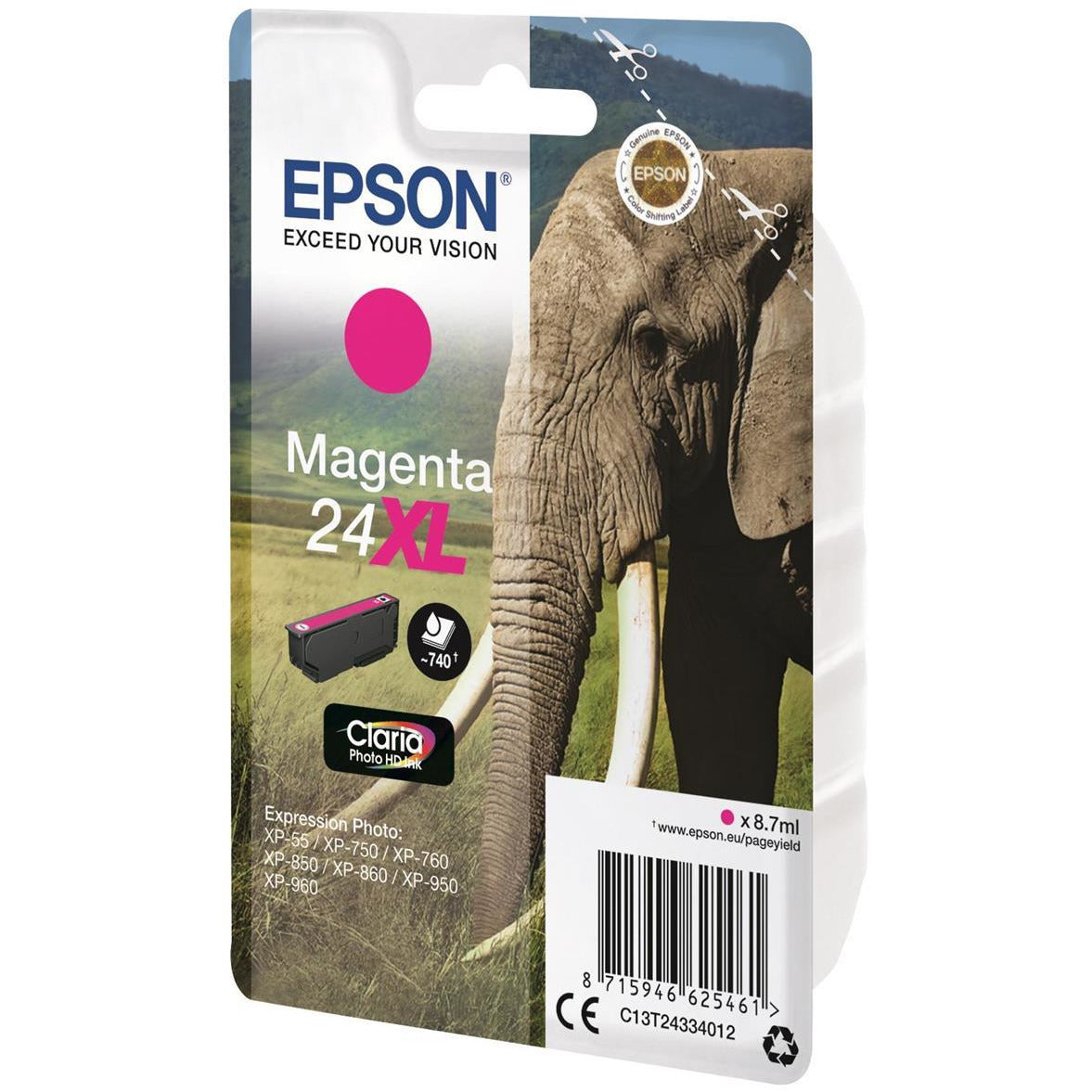 Epson C13T24334012 24XL rautt Ink 9ml